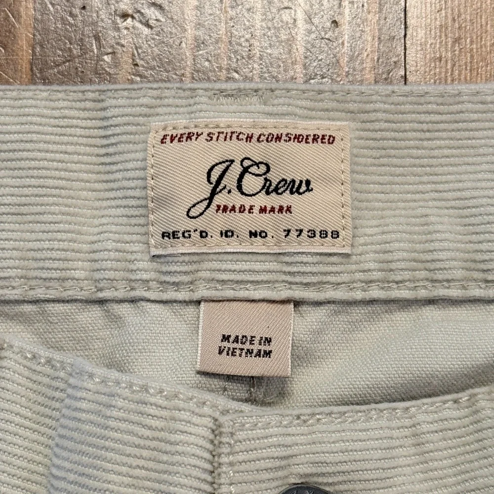 J Crew 484‎ Corduroy Pants Men's 30x30 Beige Slim Fit Traditional 5-Pocket Style